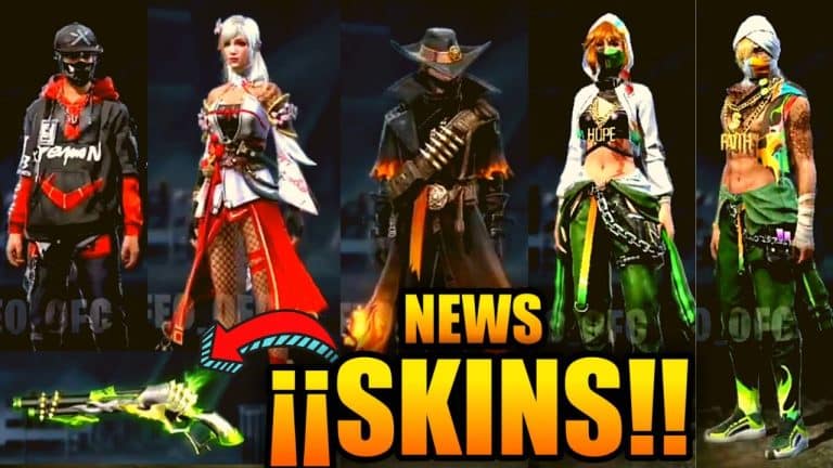 descubre las ultimas skins disponibles en free fire no te pierdas las novedades del juego